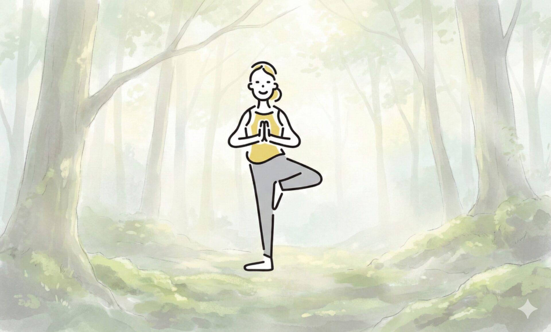 ヨガ・木のポーズ